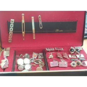 Mens lot cufflinks tie money clip swank